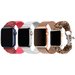 Set 4 Curele iUni compatibile cu Apple Watch 1/2/3/4/5/6/7, 44mm, Roz, Alb, Roz-Auriu, Maro